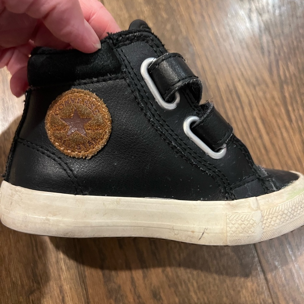 Converse Kids Black and White High-Top Sneakers